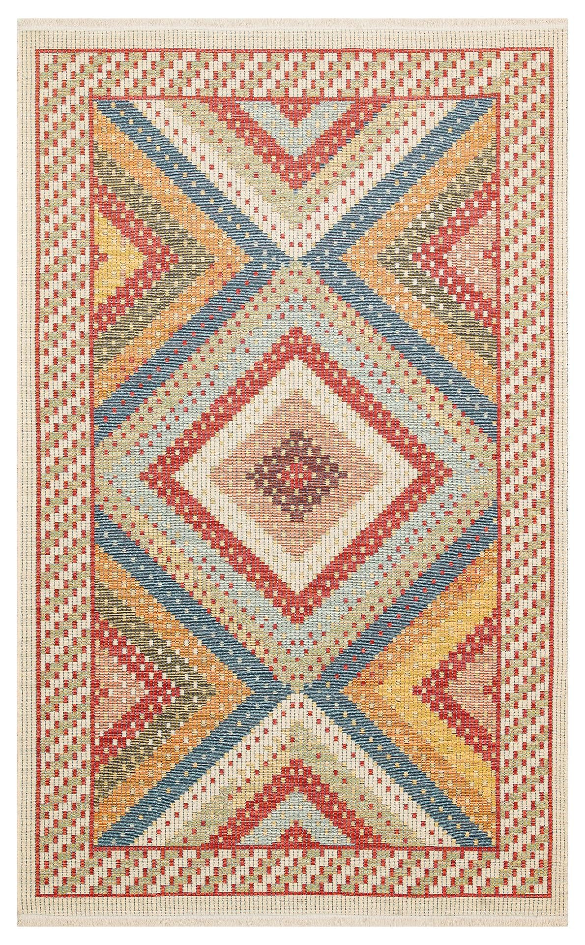 EKO Halı NOMAD NMD 10 RED Çift Taraflı Yıkanabilir Otantik Kilim