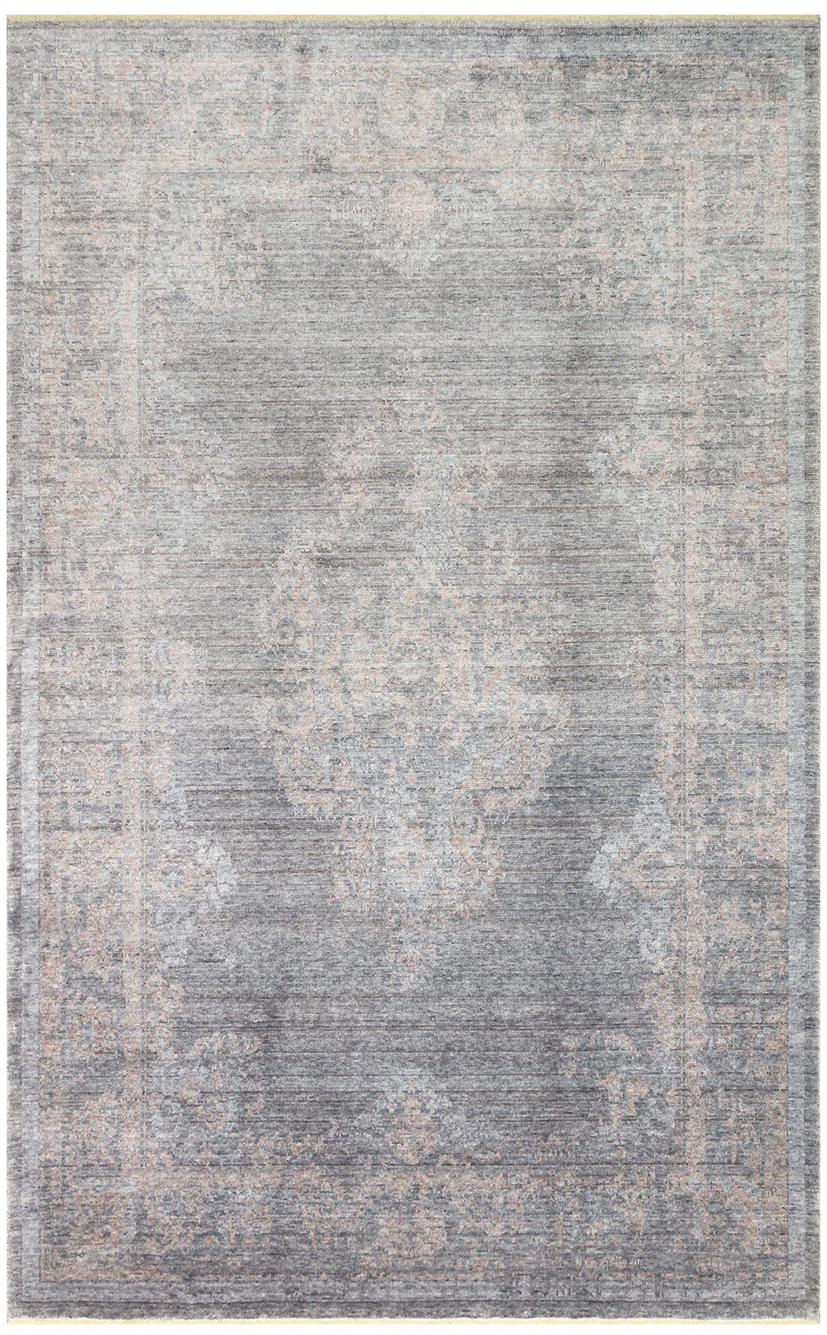 Eko Halı Taftan Tf 04 D.Grey Bronze Pakistan Overdyed Tarzı Özel Hav Vermeyen ve El Emeği ile Özel Tezgahlarda Üretilen Uşak Halısı