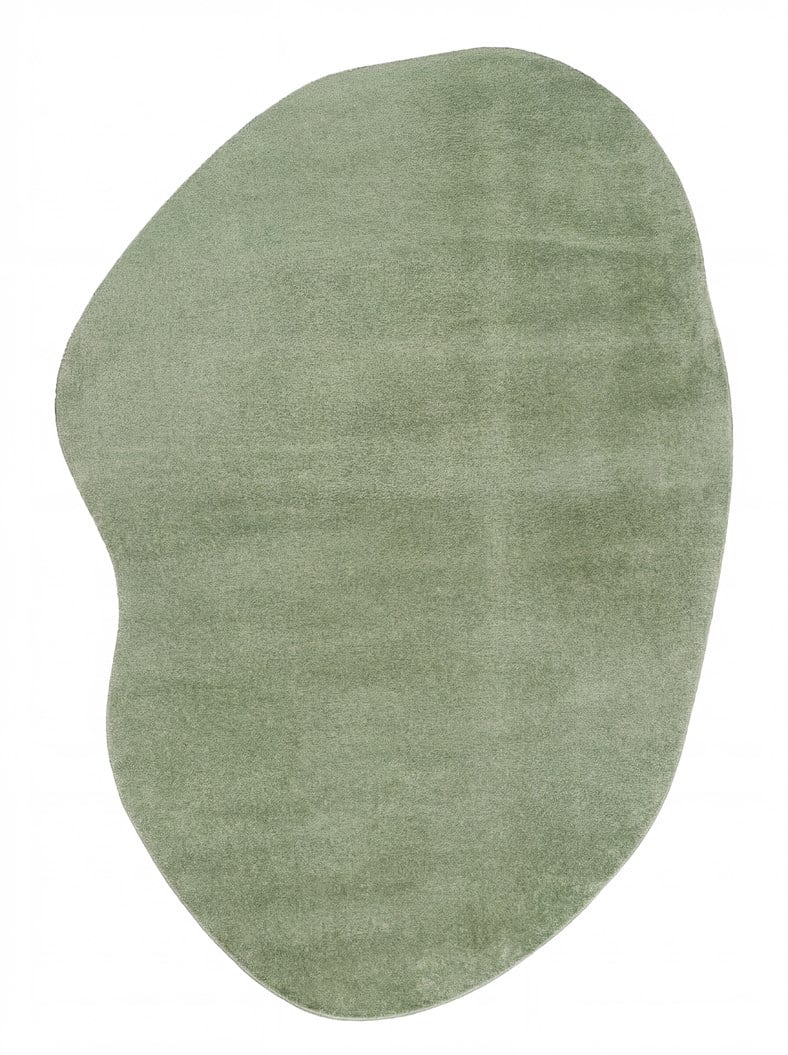 Eko Halı ZEN AMORF 02 GREEN Amorf Kesim Hav Toz Vermez Yumuşak Dokulu Salon Halısı Oturma Odası Halısı Yatak Odası Halısı Koridor Halısı Mutfak Halısı Modern Makine Halısı