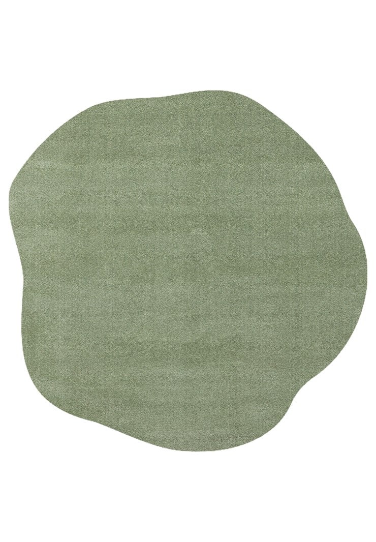 Eko Halı ZEN AMORF 04 GREEN Amorf Kesim Hav Toz Vermez Yumuşak Dokulu Salon Halısı Oturma Odası Halısı Yatak Odası Halısı Koridor Halısı Mutfak Halısı Modern Makine Halısı