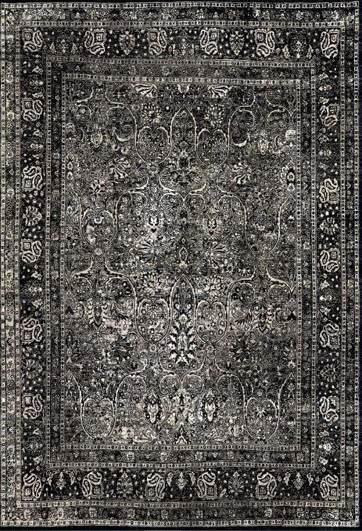 Elexus Halı Loca 3107 Bej Eskitme Desenli Makine Halısı