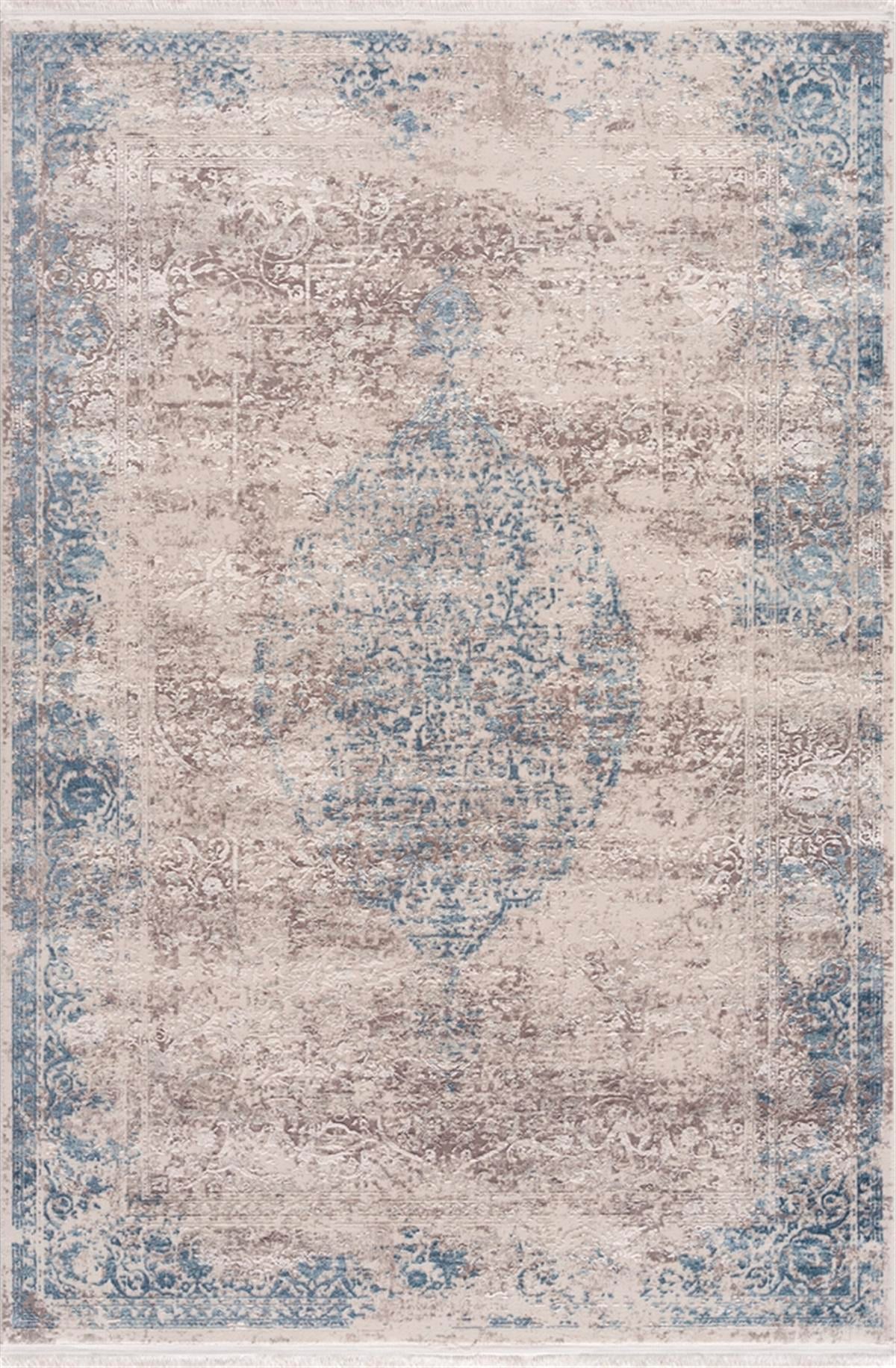 Sanat Halı Doku 1098 Eskitme Desenli Makine Halısı