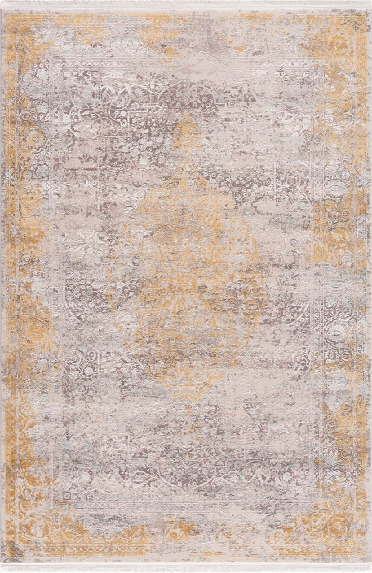 Sanat Halı Doku 1099 Eskitme Desenli Makine Halısı