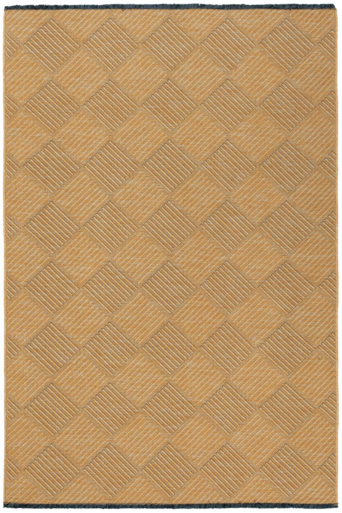 Tuğra Halı Torino TN08 Hardal İskandinav Desen Kilim
