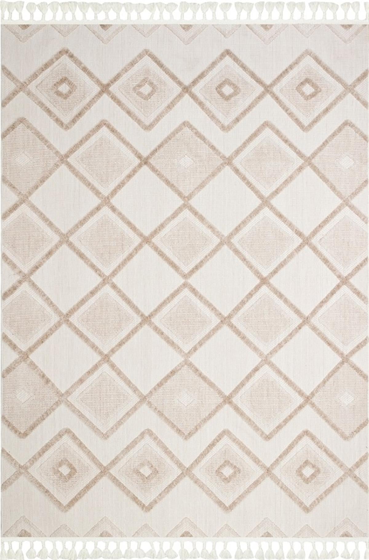 Türkmen Halı Babylon BB02 Bej İskandinav Tarzı Halı