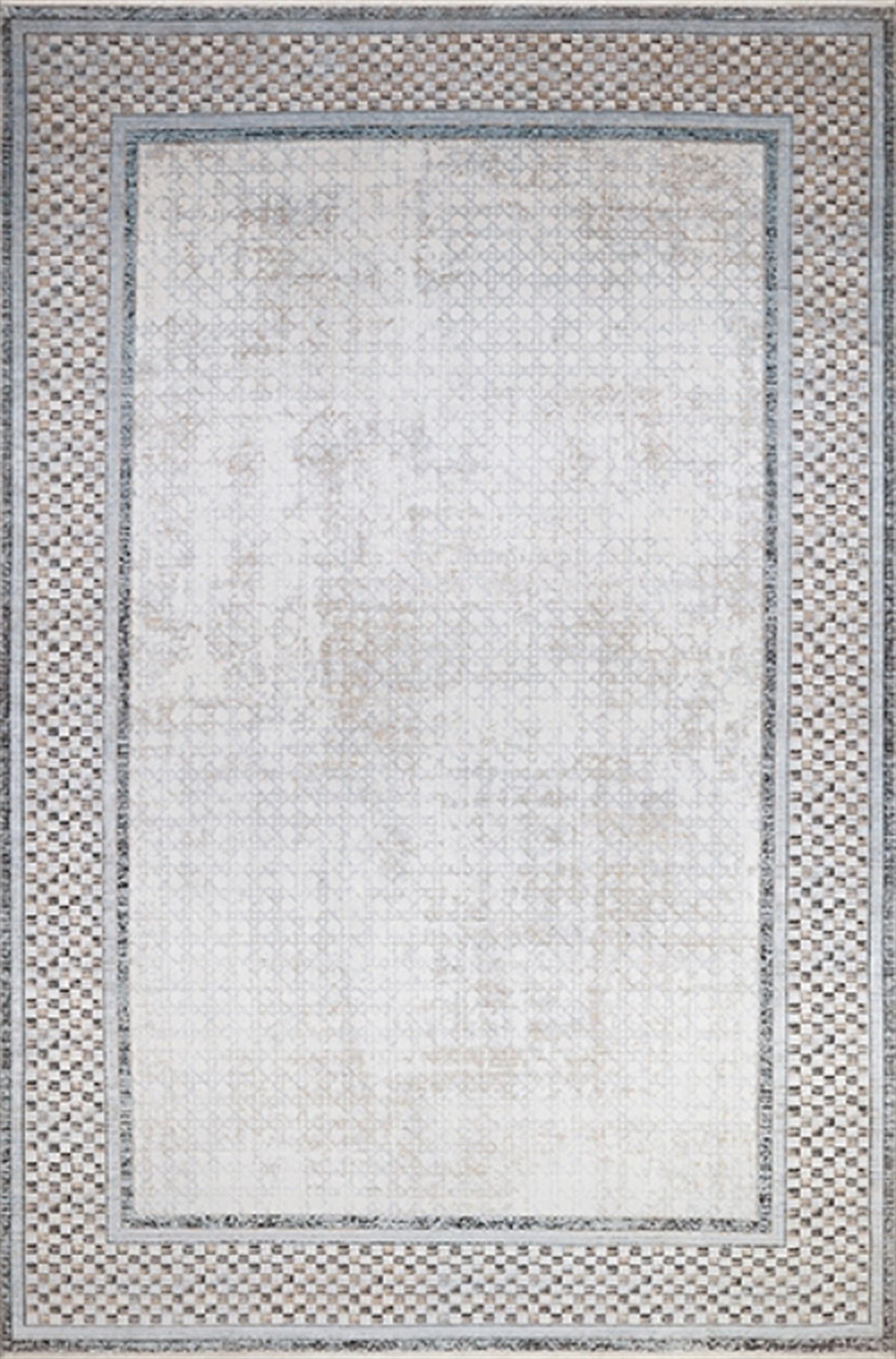 Türkmen Halı Kuvars DA12B Krem Modern Desen Halı