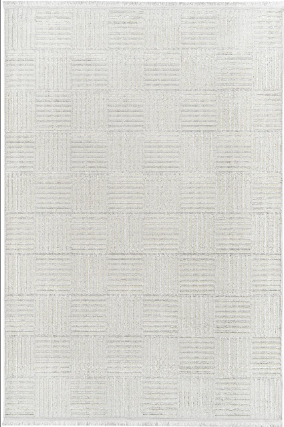 Türkmen Halı LUPİ LP01 Krem Polyester İplikten Üretilmiş Modern Makine Halısı