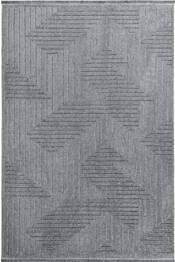 Türkmen Halı LUPİ LP05 Gri Polyester İplikten Üretilmiş Modern Makine Halısı