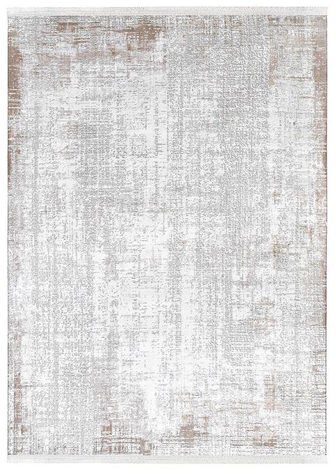 Türkmen Halı MADRE MD02 Bej Polyester İplikten Üretilmiş Modern Makine Halısı