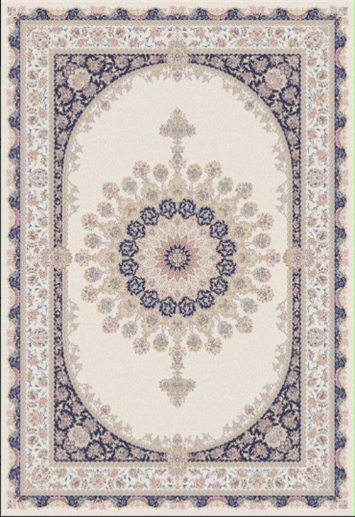 WOOLKNOT HALI MİRAGE 2118M KREM LACİVERT