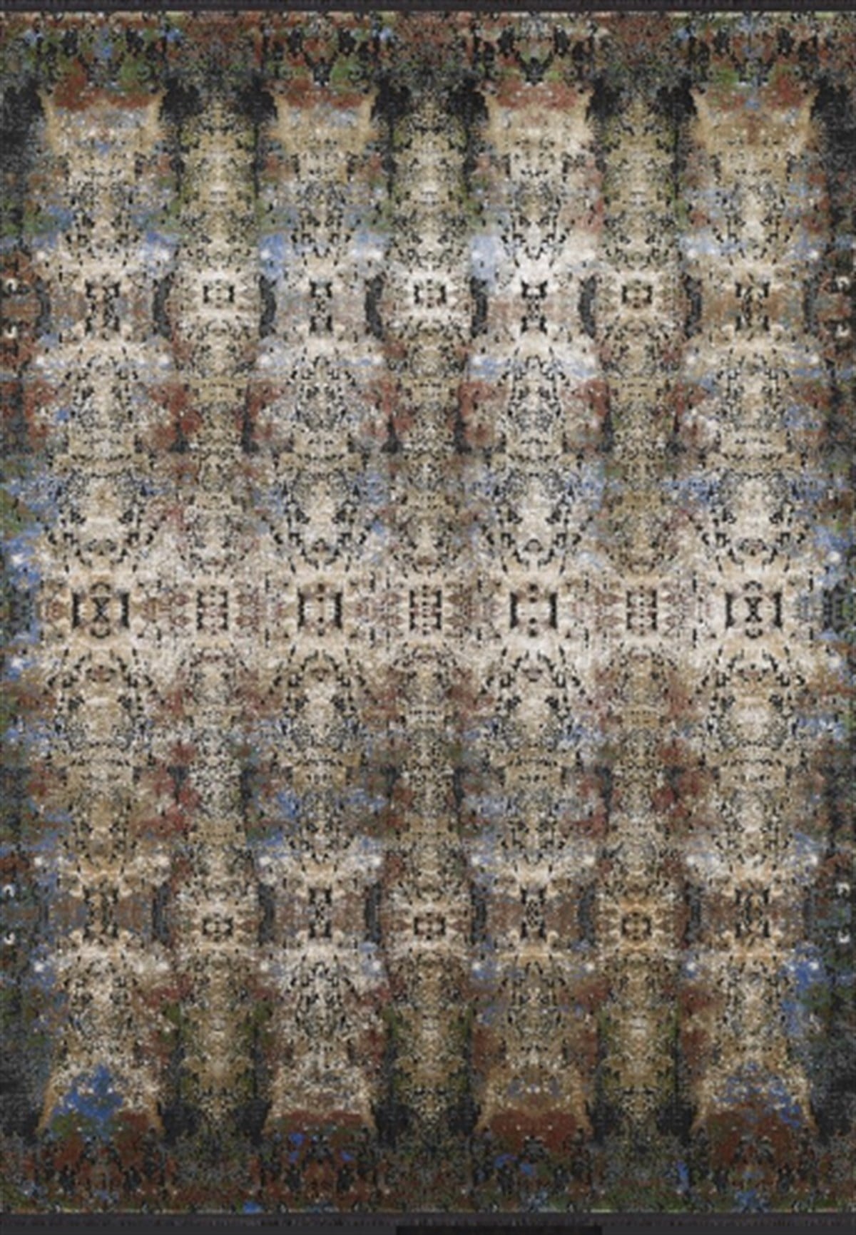 WOOLKNOT HALI PİETRA 2087X SİYAH MULTİ