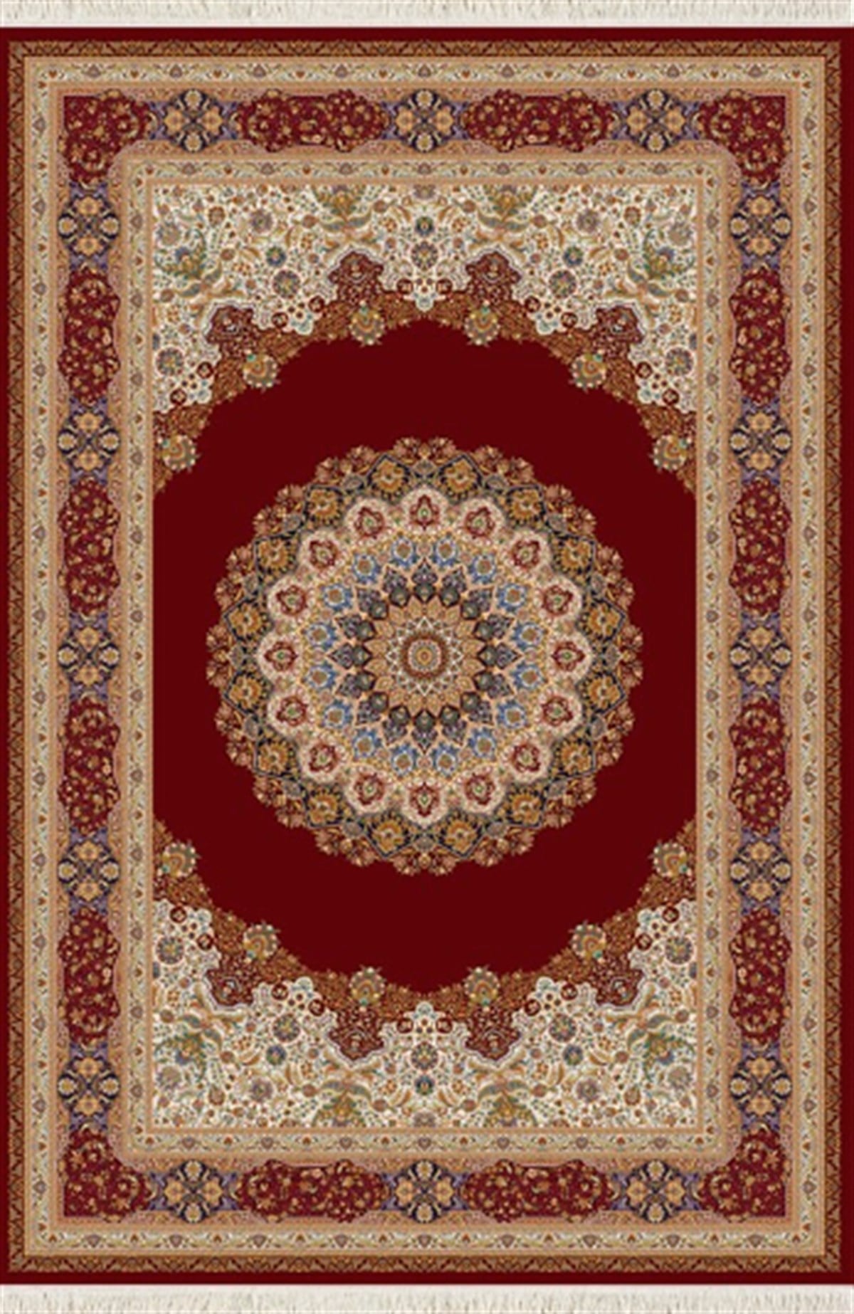 WOOLKNOT HALI QUM İPEK SAÇAK 2044 BORDO