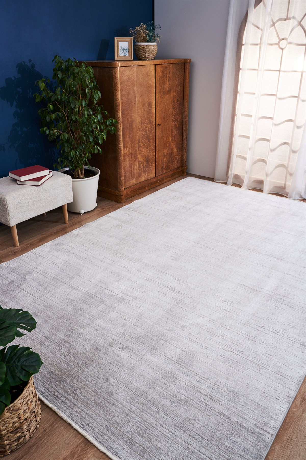 APEX HALI Queen 8109 Gri Makine Halıları