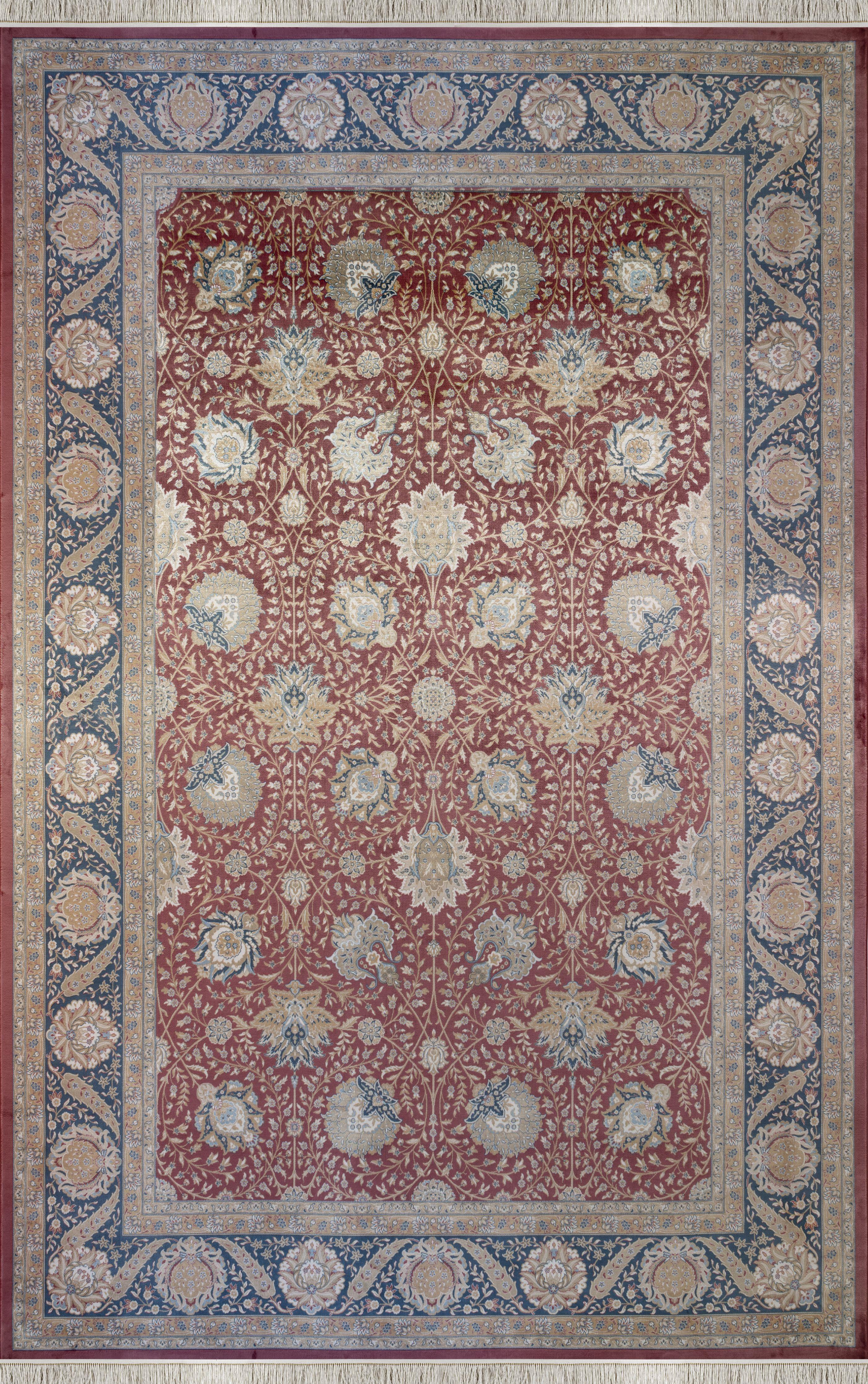 APEX HALI Vendome Palace 5421 Kiremit Bordo Makine Halıları