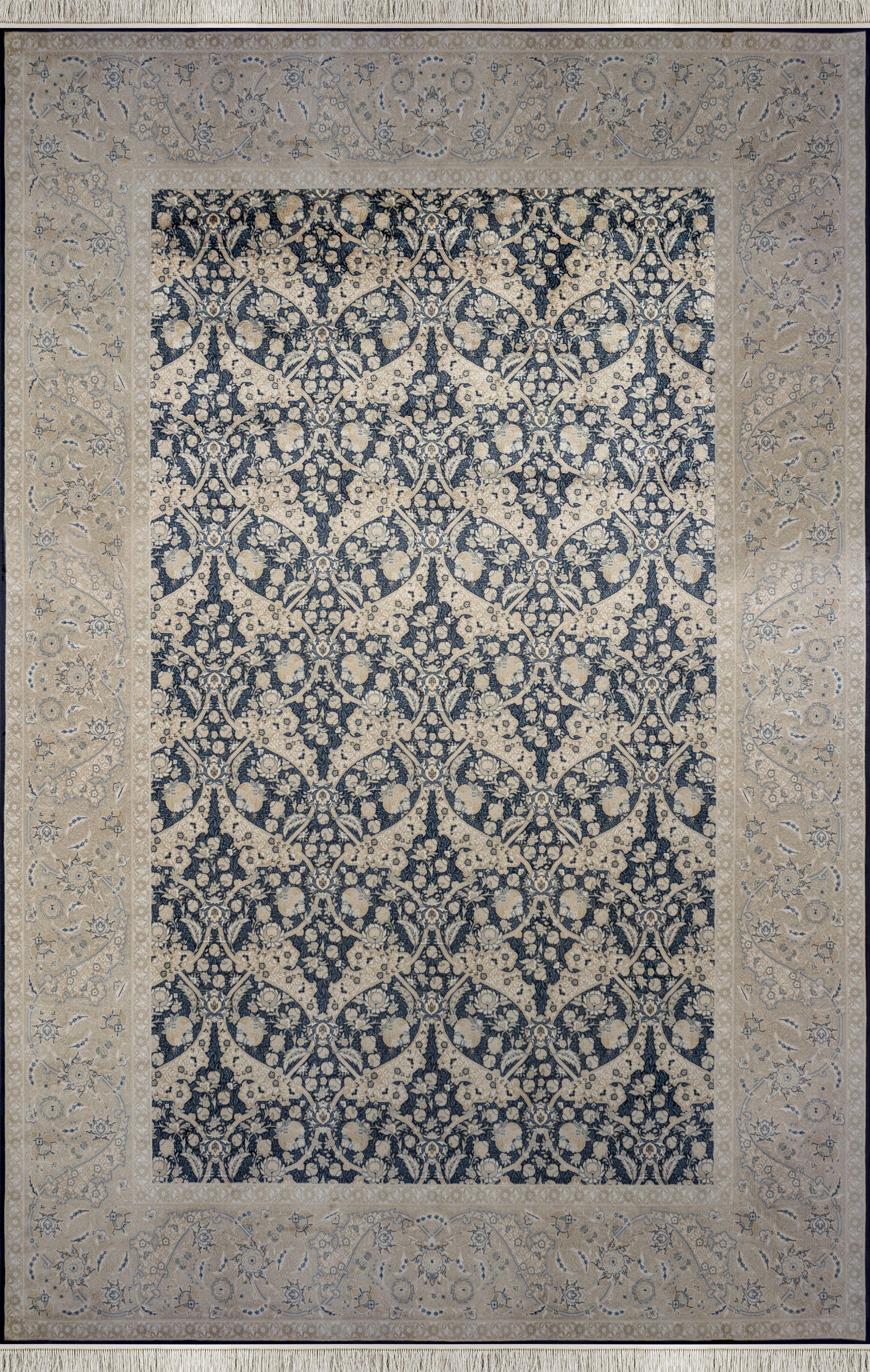 APEX HALI Vendome Palace 5461 Lacivert Krem Makine Halıları