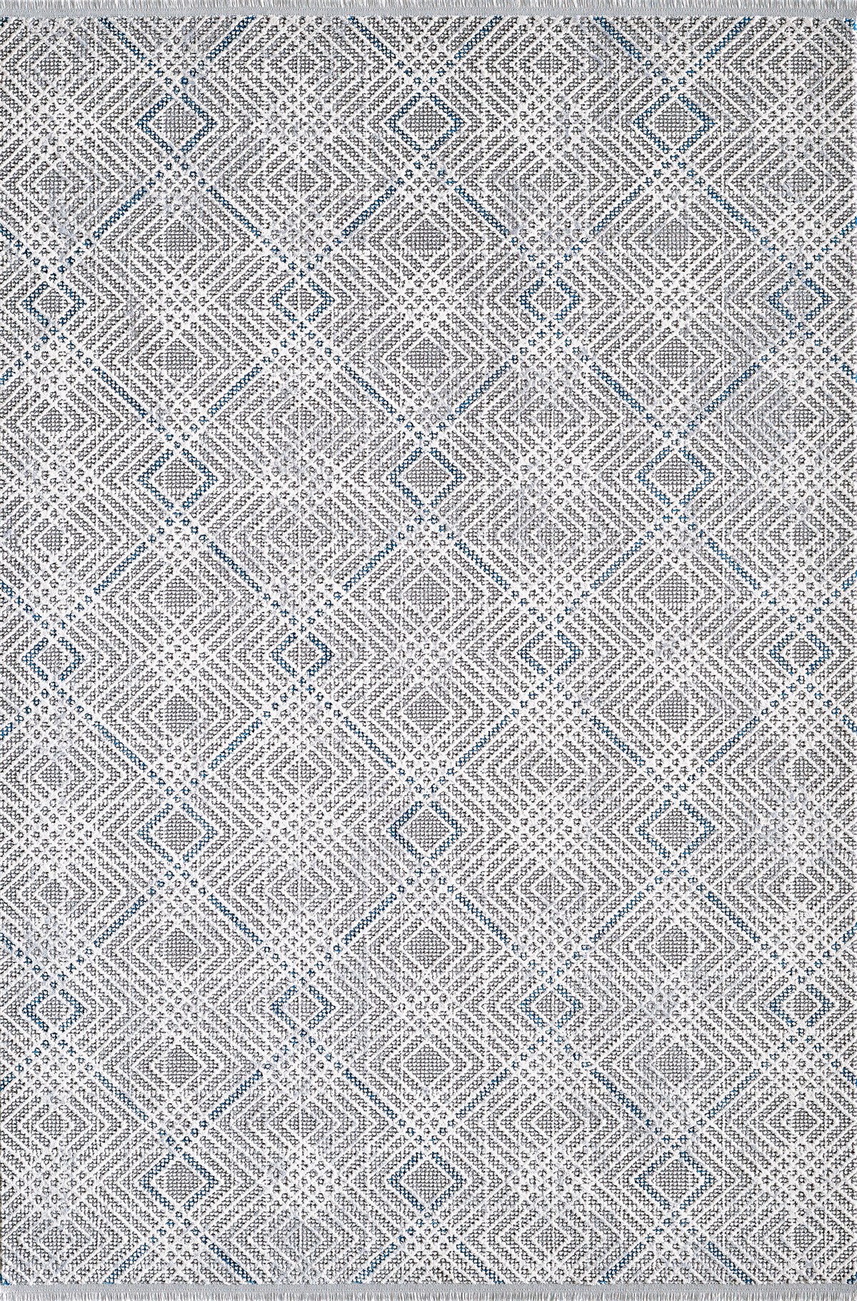 Atlas Halı Aster AQ12A Gri Mavi Modern Desen Halı