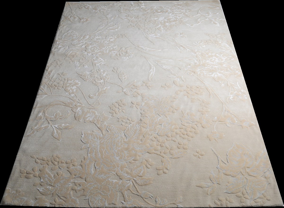 Çam Halı 255SK White Allmode Lalezar Yün El Dokuması Halı