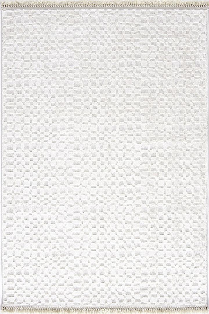 ÇAM HALI ALAÇATI 7802 KREM İskandinav Desenli Renkli Makine Halısı