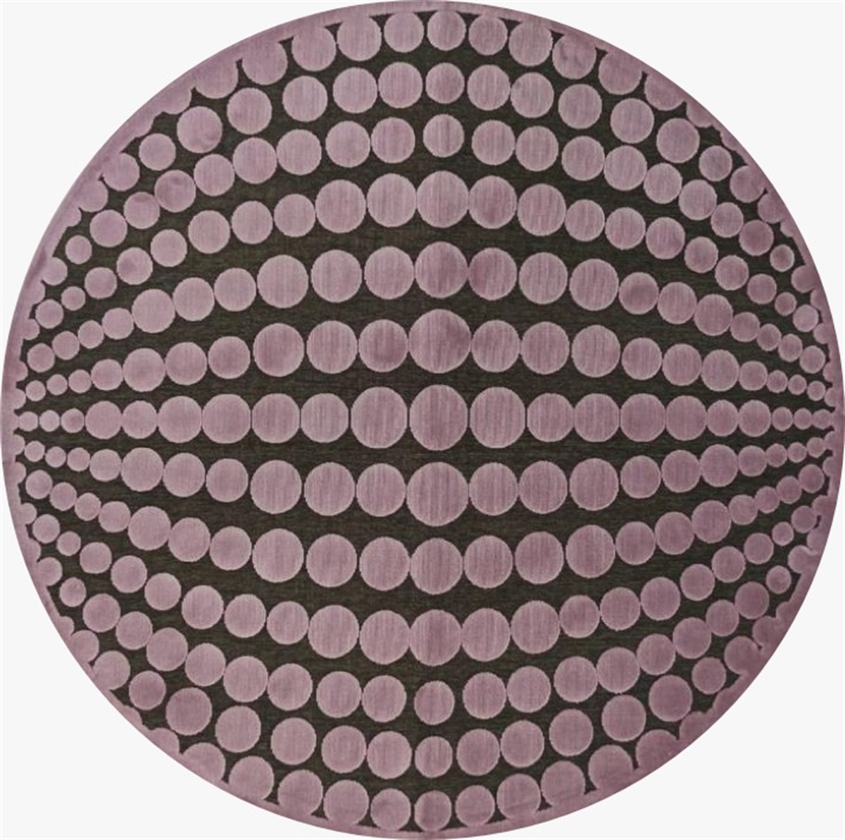 Çam Halı Caprice VC832 COFFEE 128x128 Daire İnce Makine Halısı