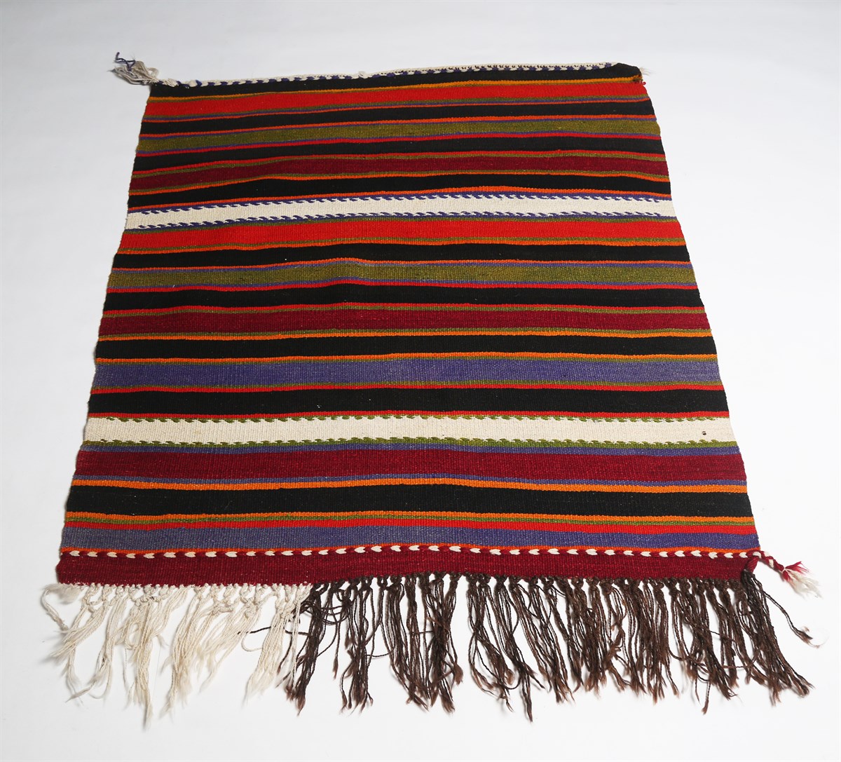 Çam Halı Çok Renkli El Dokuması Anadolu Yün Kilim 1201