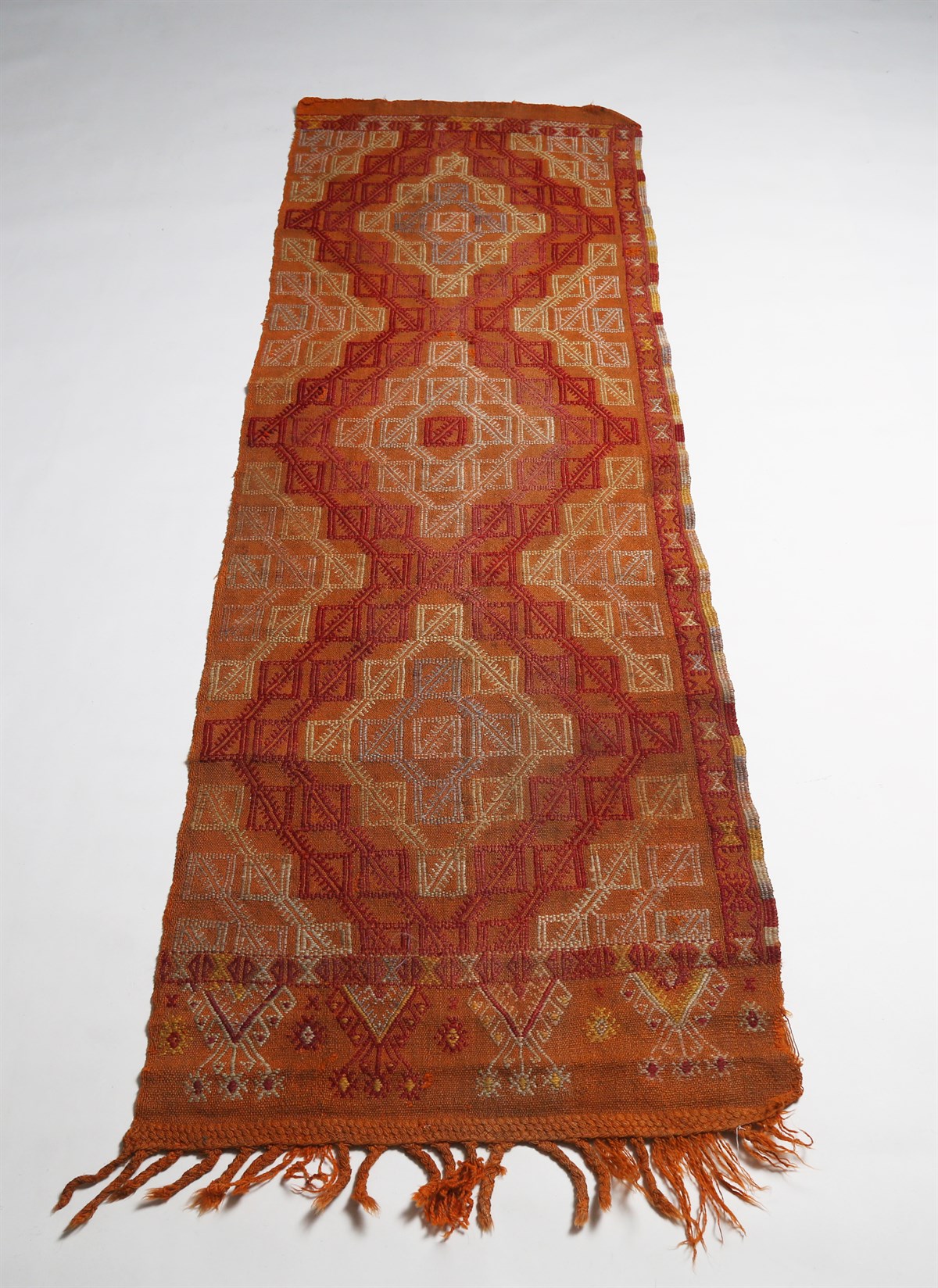 Çam Halı Çok Renkli El Dokuması Anadolu Yün Kilim 1213