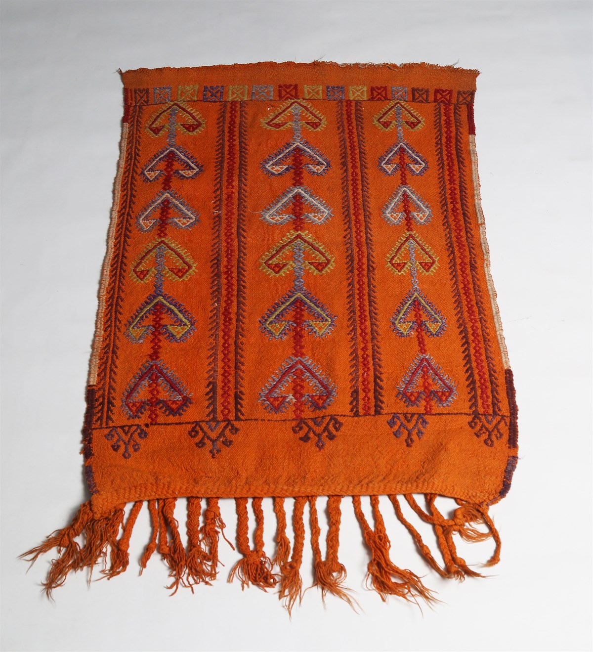 Çam Halı Çok Renkli El Dokuması Anadolu Yün Kilim 1203