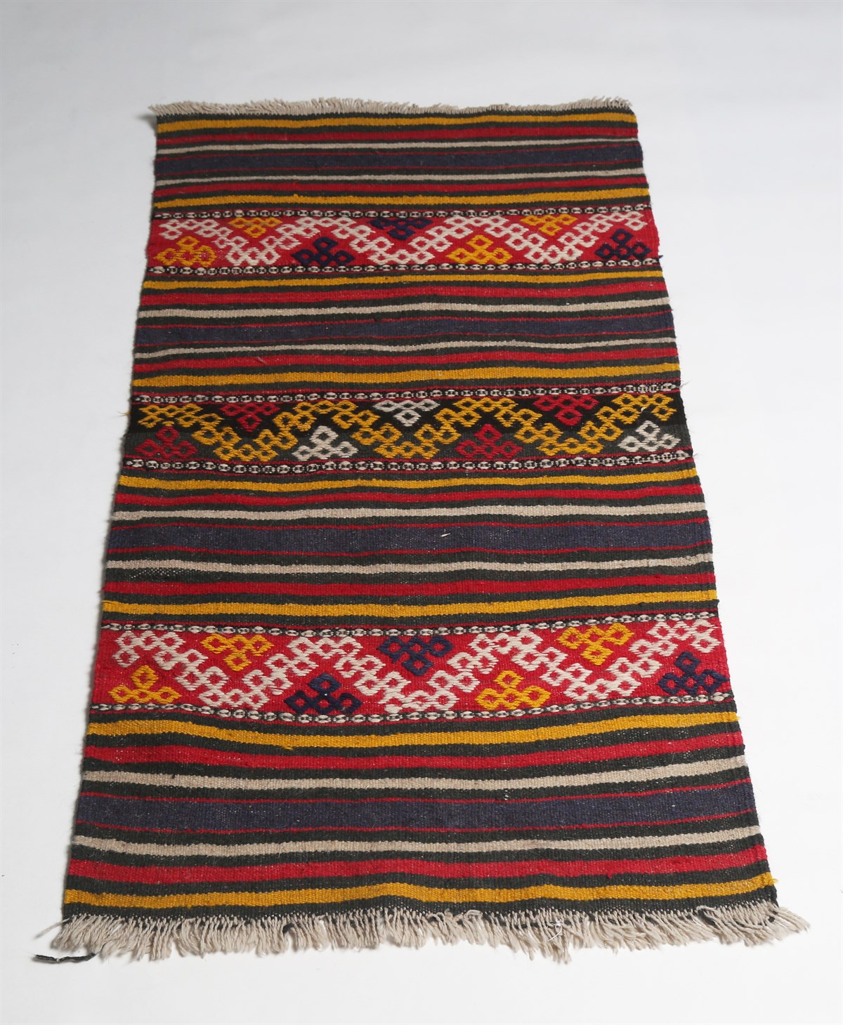 Çam Halı Çok Renkli El Dokuması Anadolu Yün Kilim 1189