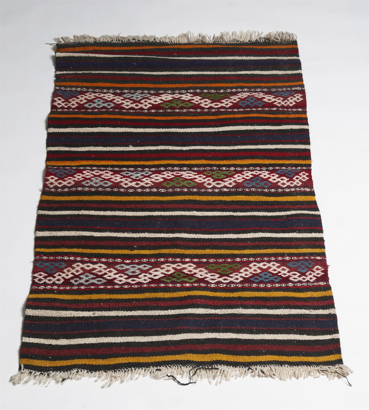 Çam Halı Çok Renkli El Dokuması Anadolu Yün Kilim 1171