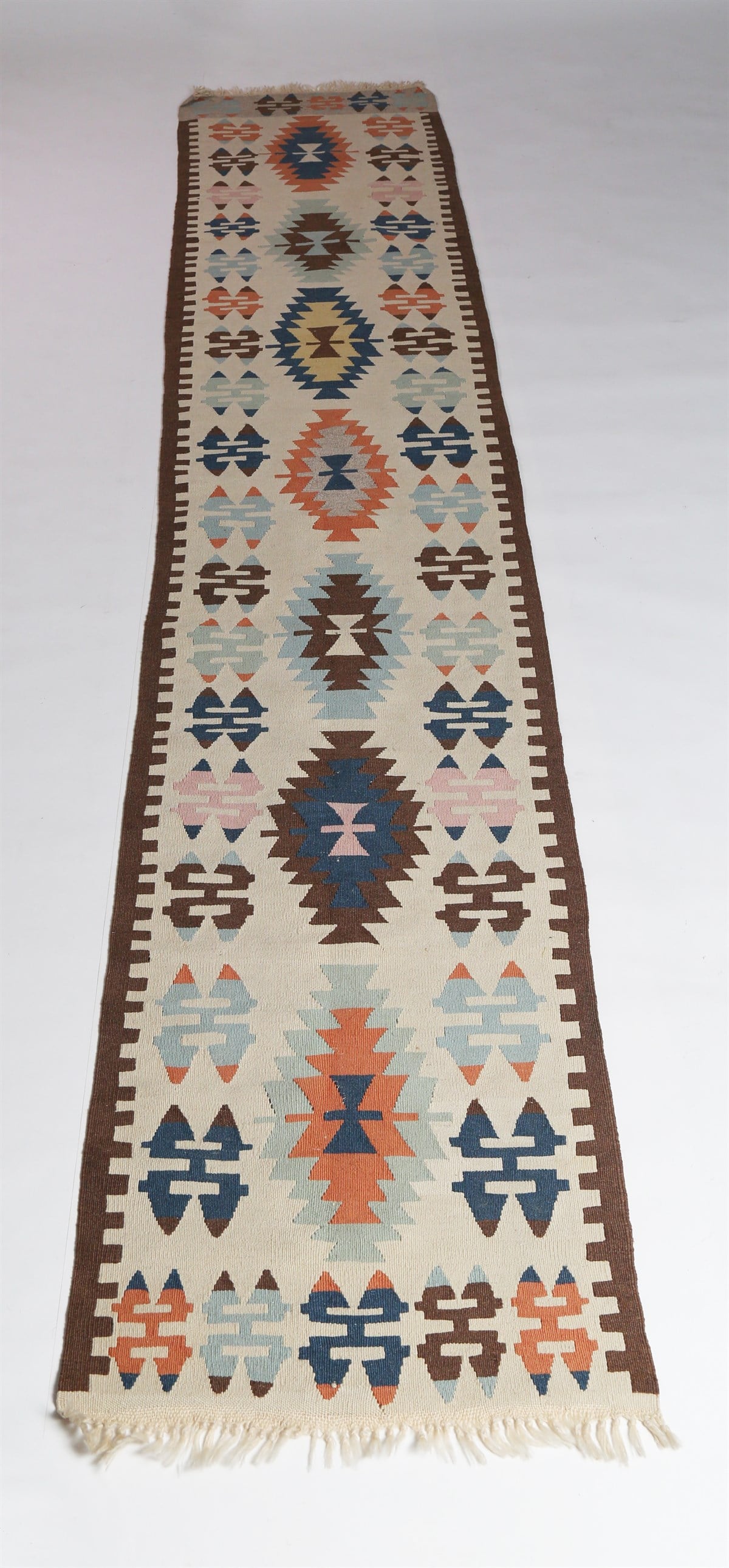 Çam Halı Çok Renkli El Dokuması Anadolu Yün Kilim 1187