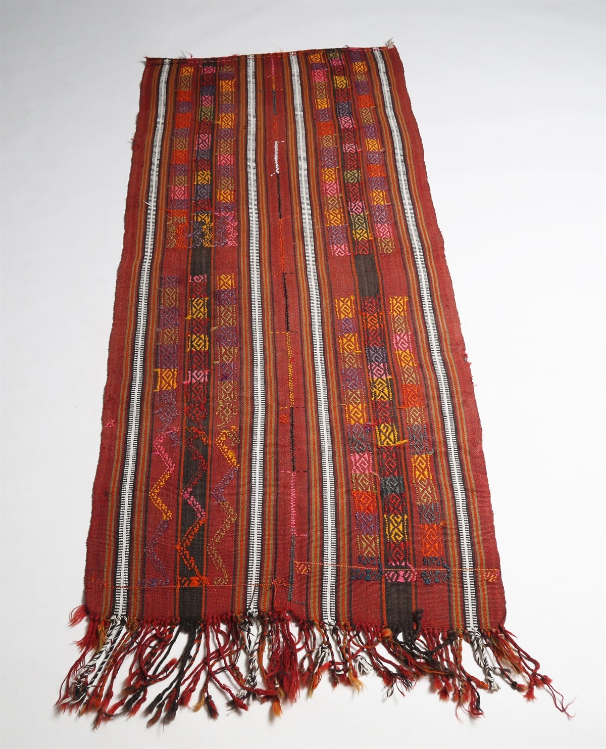 Çam Halı Çok Renkli El Dokuması Anadolu Yün Kilim 1205