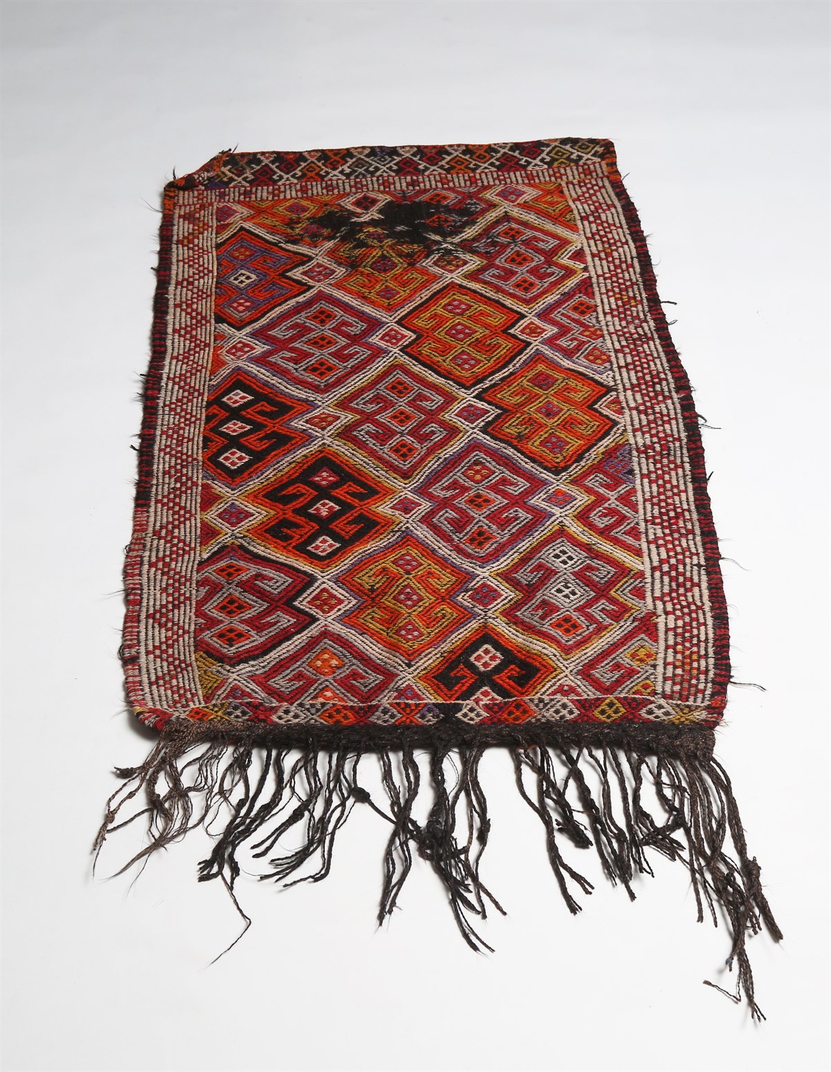 Çam Halı Çok Renkli El Dokuması Anadolu Yün Kilim 1202