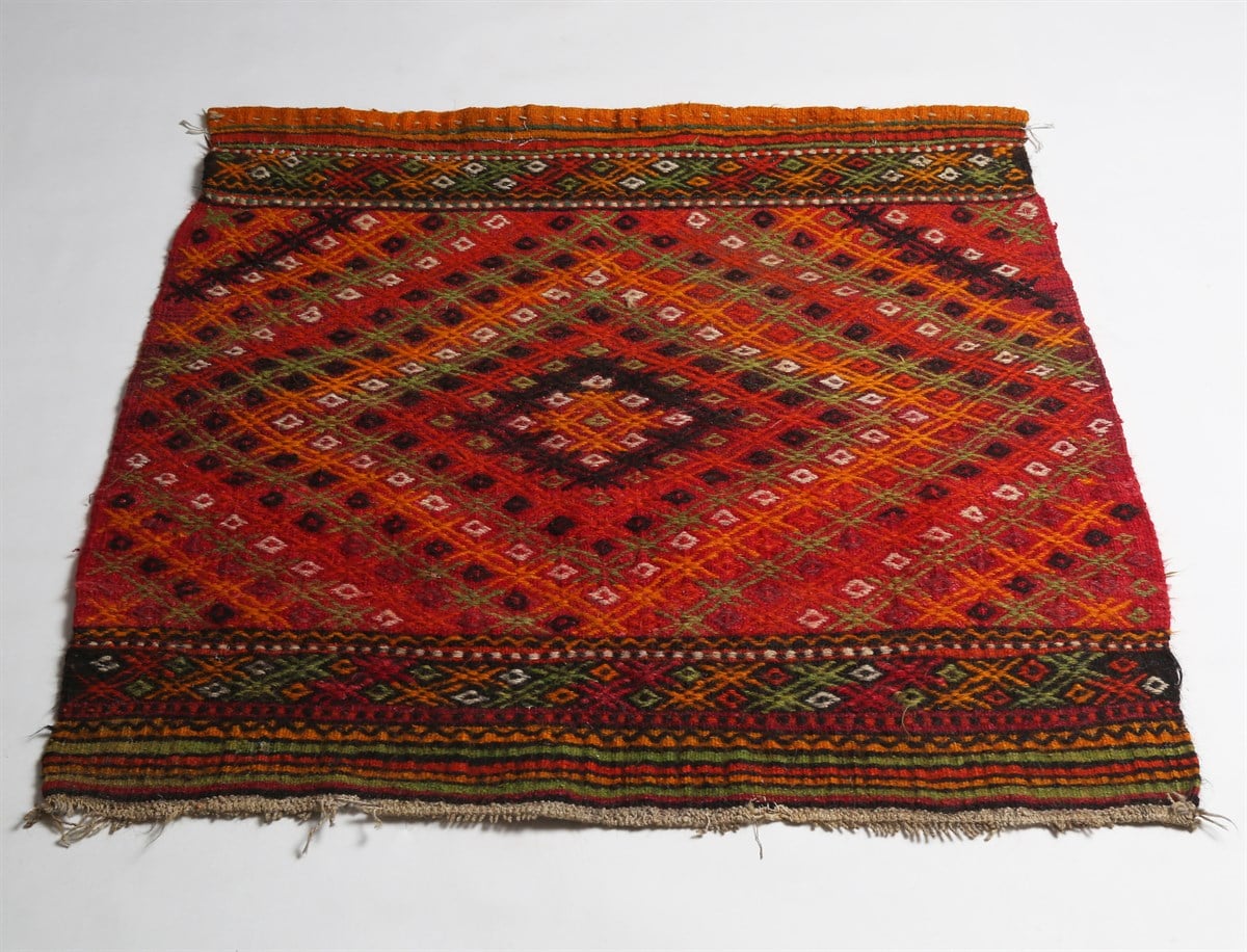 Çam Halı Çok Renkli El Dokuması Anadolu Yün Kilim 1161