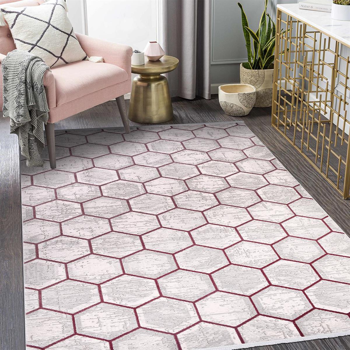 Çam Halı Crea Plus Argilla 15534 Modern Desenli Makine Halısı