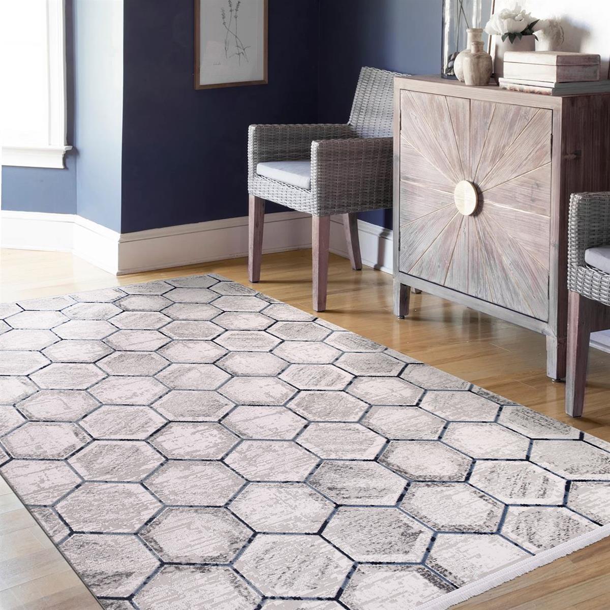 Çam Halı Crea Plus Argilla 15958 Modern Desenli Makine Halısı