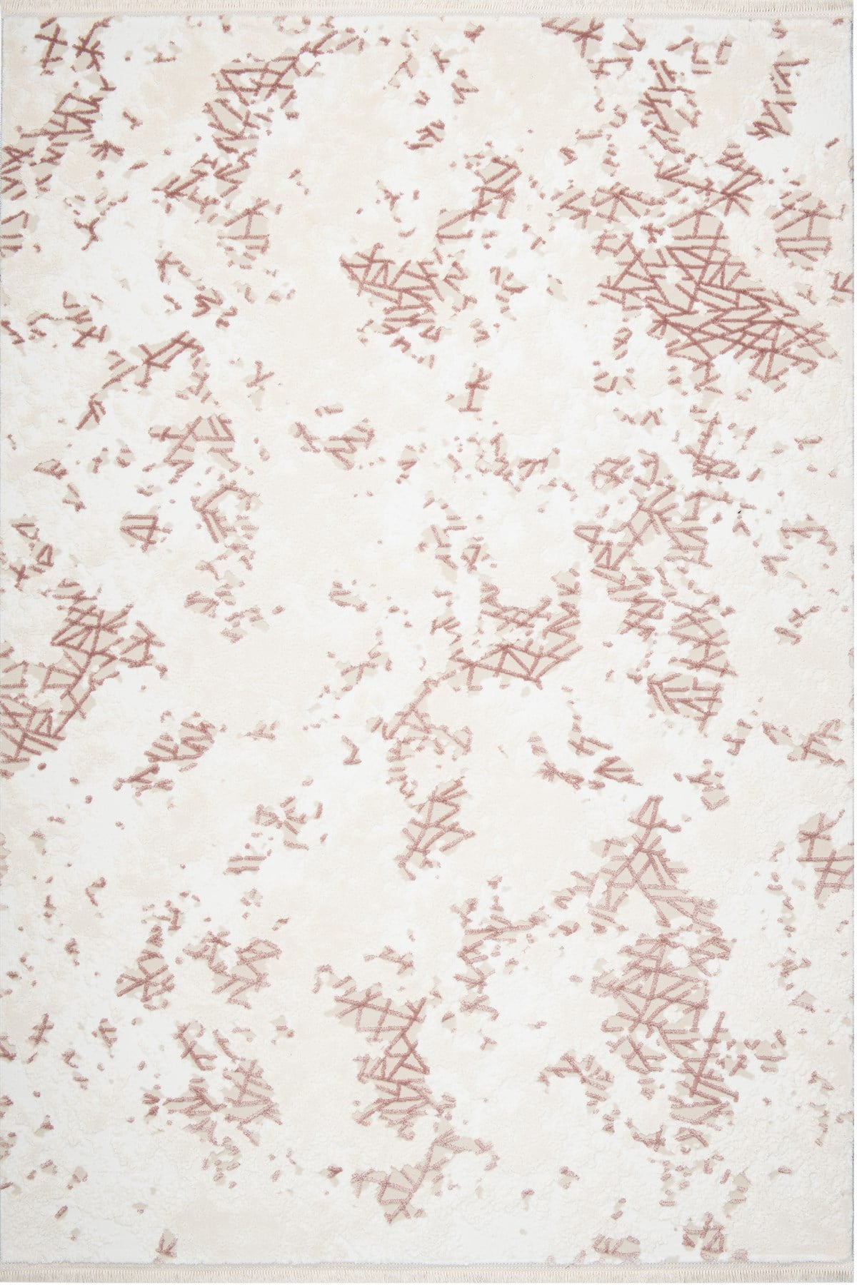 Çam Halı Crea Plus Diamond 2100 Pembe Modern Desenli Makine Halısı