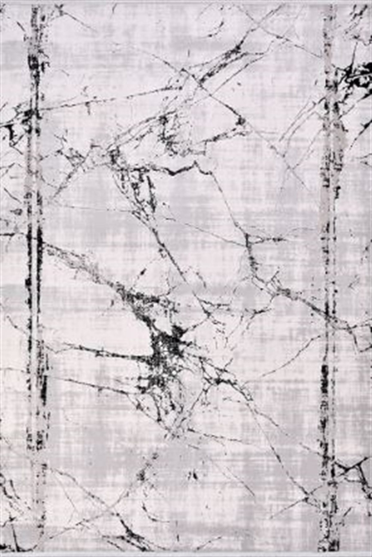Çam Halı Crea Plus Stone Roxanne 17103 Gri Siyah Modern Desenli Makine Halısı