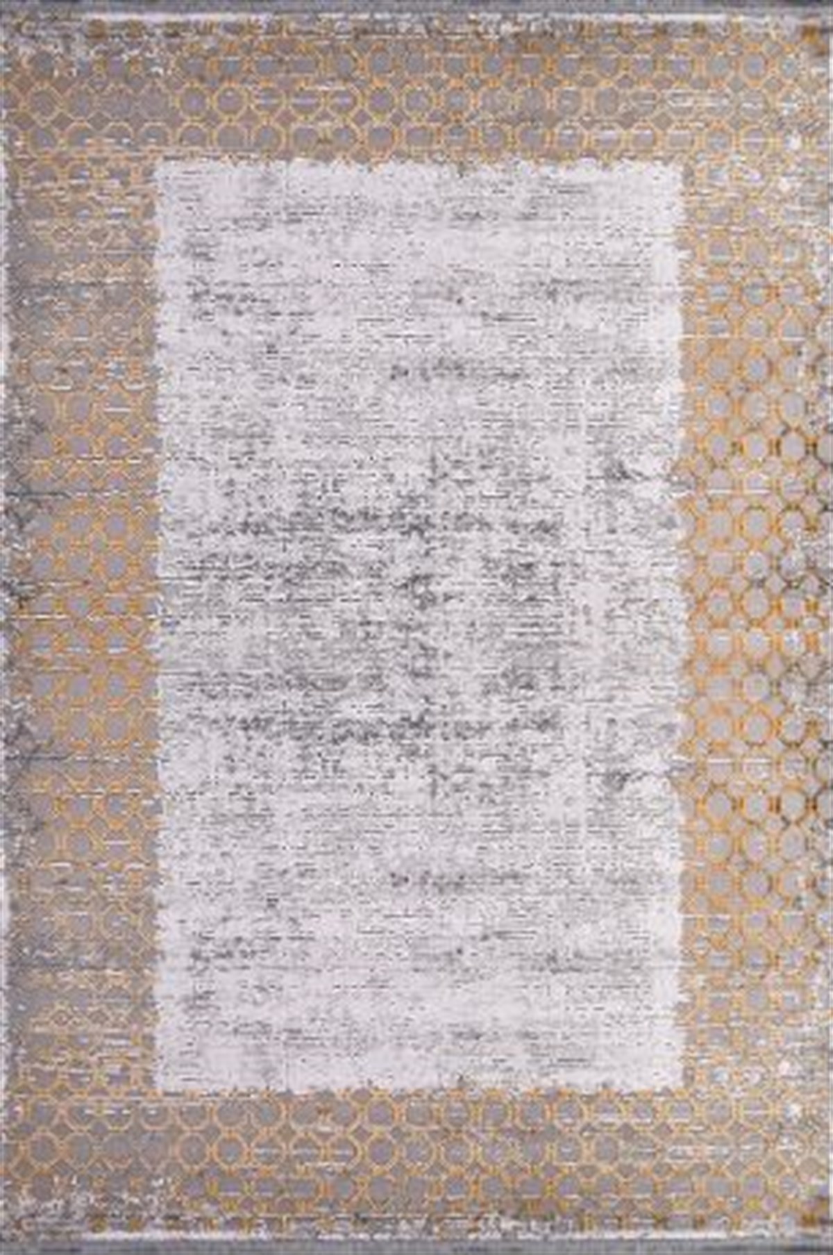 Çam Halı Crea Plus Stone Roxanne 17167 Gri Gold  Modern Desenli Makine Halısı