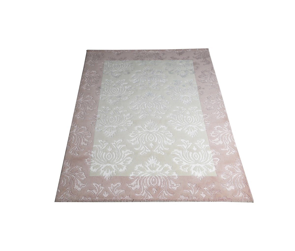 Çam Halı Diana Damask 07 Pembe Yeni Zellanda Yünü ve Viskon El Dokuması Halı