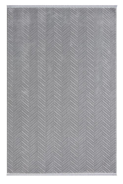 Çam Halı Dizayn 0201 Gri Koridor Halısı Kesme Yolluk Mutfak Halısı Modern Salon Halısı