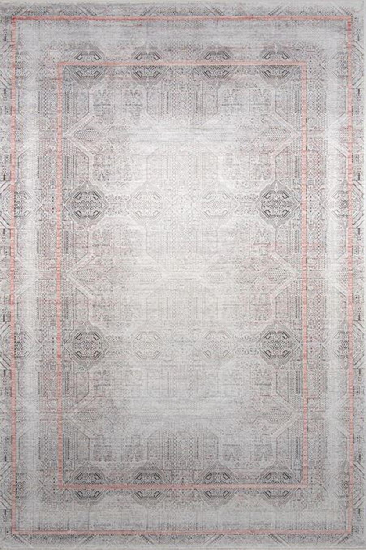 Çam Halı Elit 1503 Gri Taba Romans Halı Modern Desenli Makine Halısı