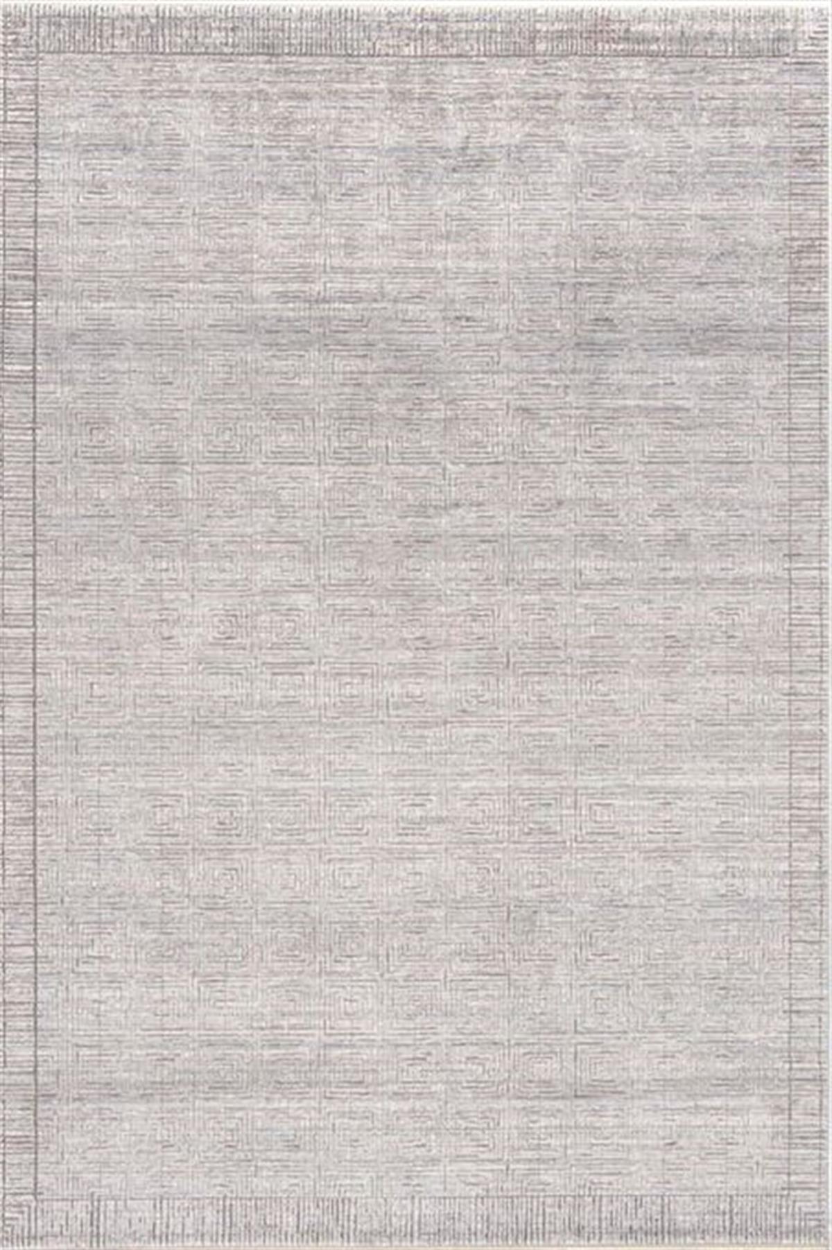 Çam Halı Elit 1505 Gri Romans Halı Modern Desenli Makine Halısı
