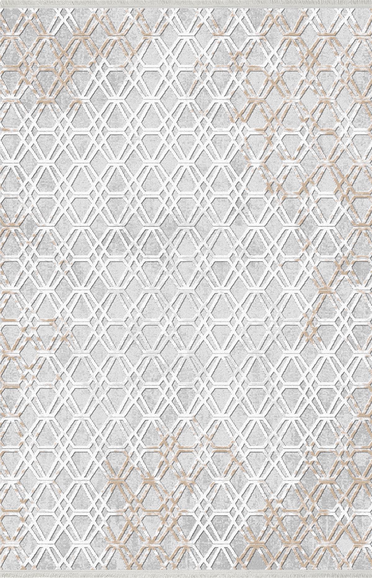 Çam Halı Eliza 4311 Gri Enti Halı Modern Desenli Makine Halısı