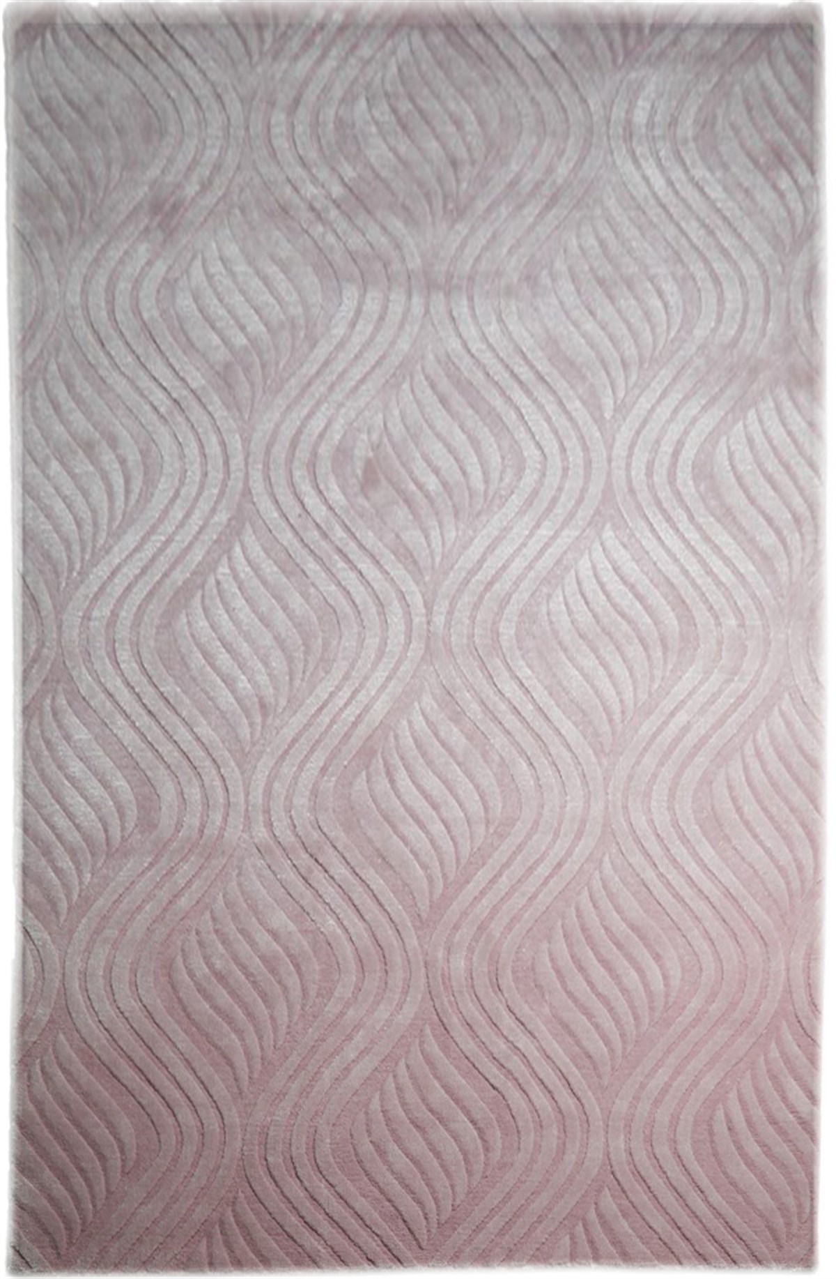 Çam Halı Emboss JR10 Pink Modern Desen Yeni Zellanda Yünü ve Viskon El Dokuması Halı