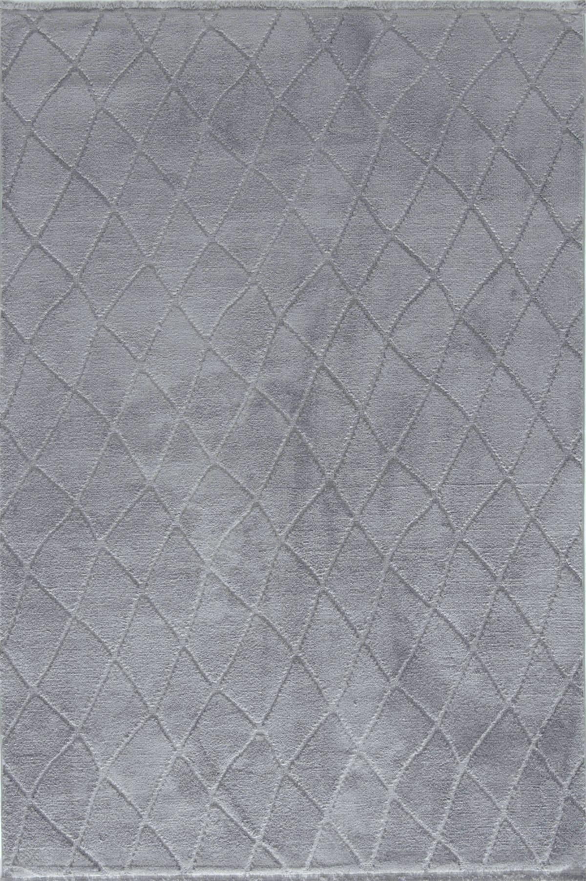 Çam Halı Eyfel 3111 Gri Romans Halı Modern Desenli Makine Halısı