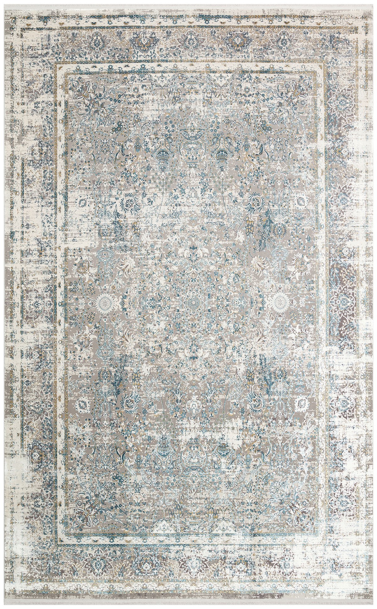 Çam Halı FRESCO FS 29 CREAM BLUE XW Eko Halı