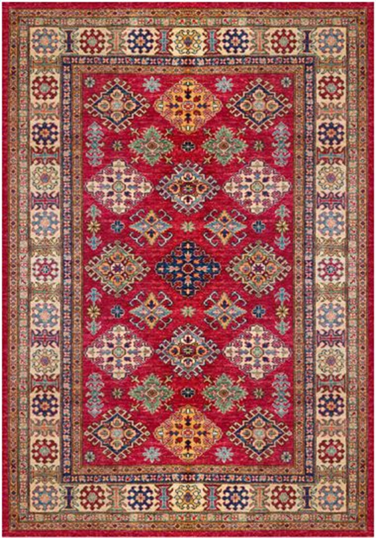 Çam Halı Gloria TD734 Multi Etnik Desen Dokuma Saçaklı Kilim