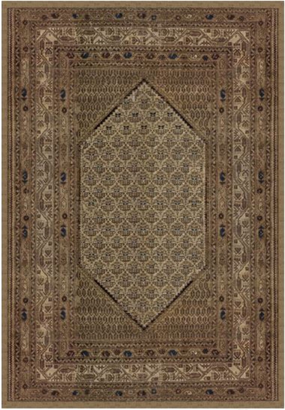 Çam Halı Gloria TD737 Bej Klasik Desen Dokuma Saçaklı Kilim