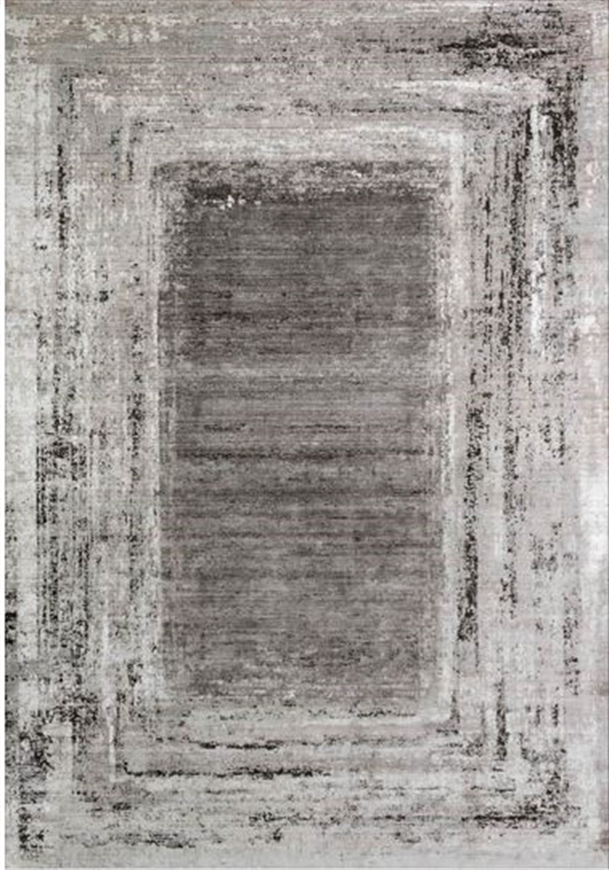 Çam Halı Gloria TD798 Antrasit Art Deco Modern Desen Dokuma Saçaklı Kilim