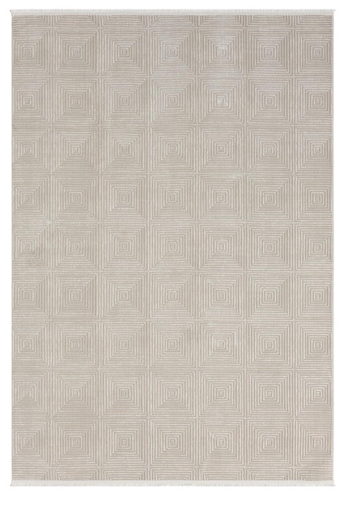 Çam Halı Gusto 901 Bej Seyran Halı Modern Desen Makine Halısı