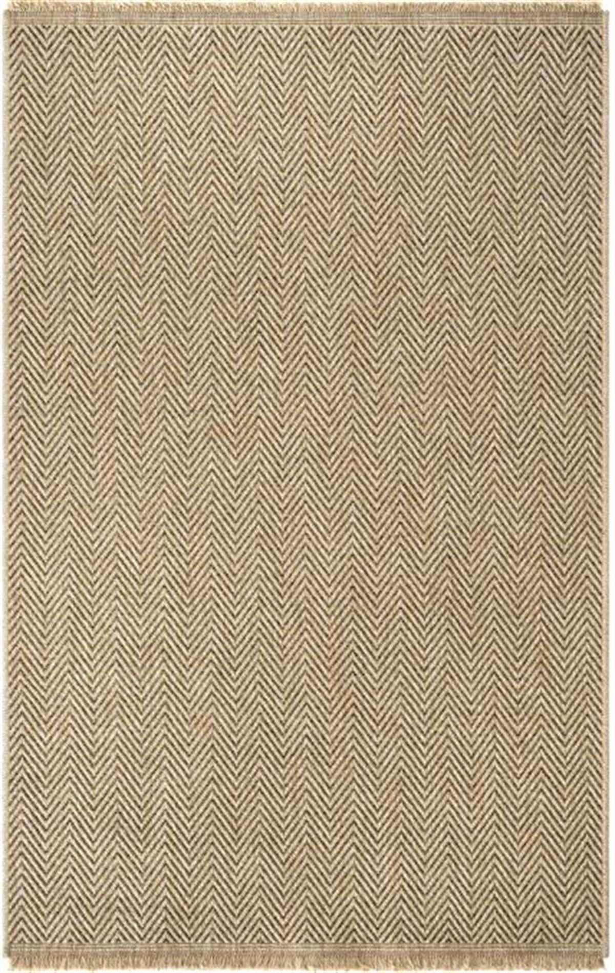 Çam Halı İndia 671 Kahve Seyran Halı Modern Jüt Desen Makine Halısı